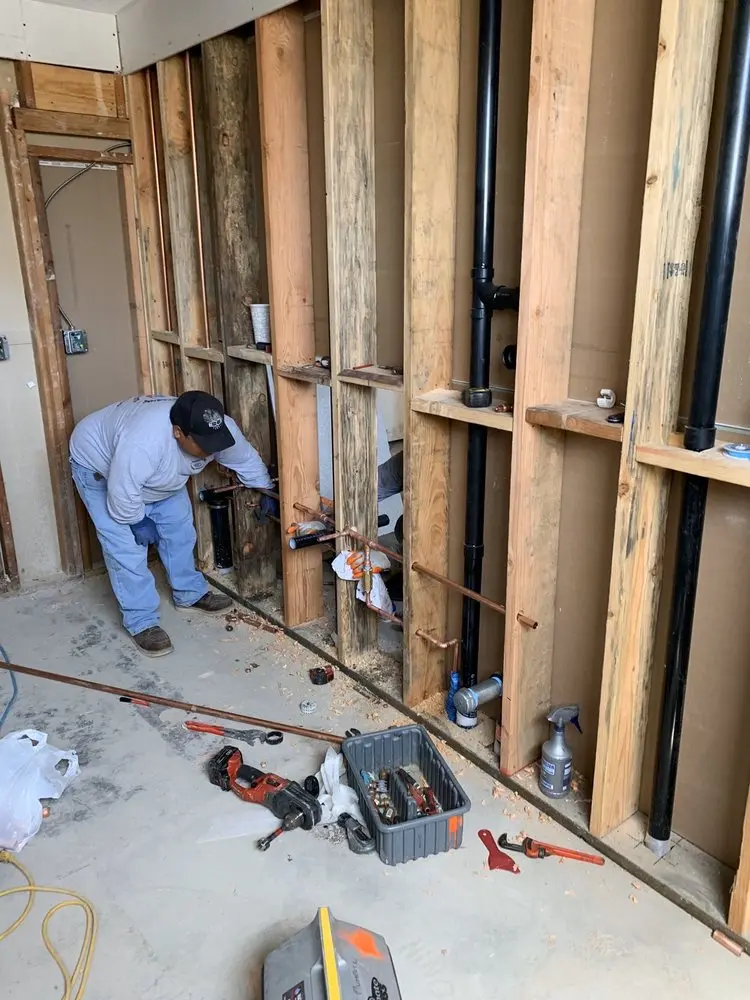 Commercial rough-in plumbing for Gas Line Repair in Como